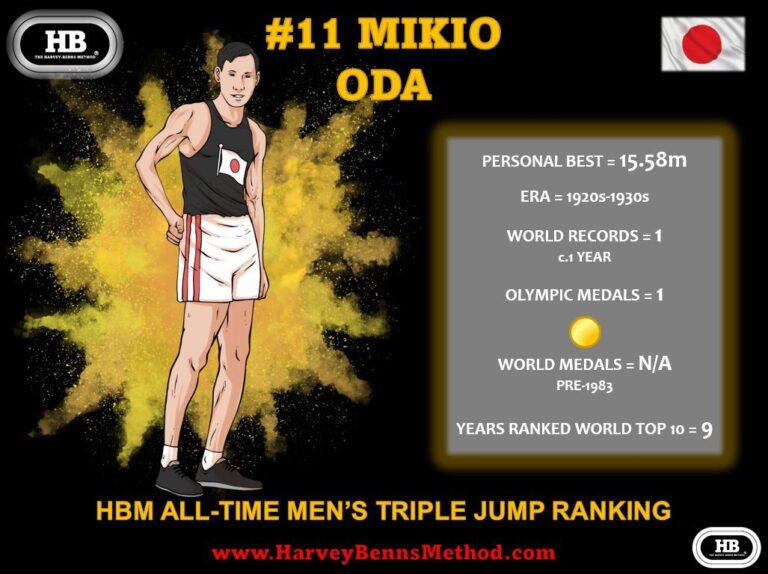 Mikio Oda all-time men's triple jump athlete