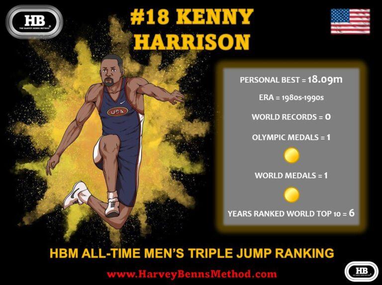 Kenny Harrison all-time men's triple jump athlete
