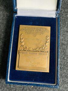 1995 Triple Jump World Record Medal Front