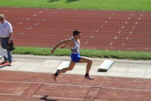Lawrence Harvey performing the Triple Jump